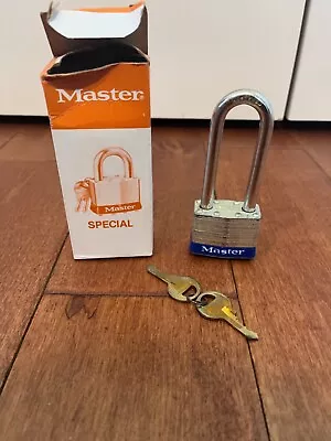 Vintage Master Lock #1 Special Padlock W Long 3  Shackle KEYED ALIKE • $17.99