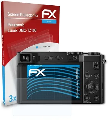 AtFoliX 3x Screen Protector For Panasonic Lumix DMC-TZ100 Clear • £11.29