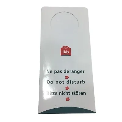 Vintage Ibis Hotel Do Not Disturb Door Knob Sign Hanger 24781 Germany • $7