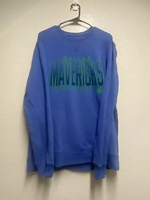 Dallas Mavericks NBA Sweatshirt Men's Size M Blue Medium Crewneck GUC Pullover • $23.99