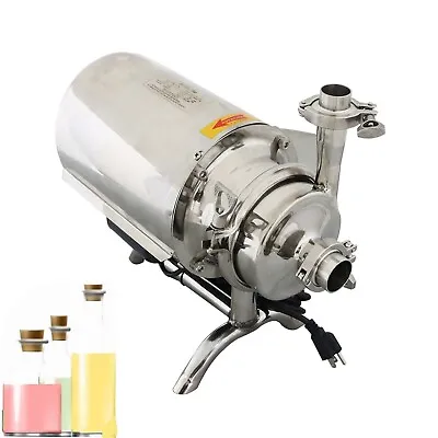 Stainless Steel Food Grade Centrifugal Pump Sanitary Beverage 3T/h Flow 110V • $333.70