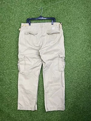 Levis Pants Mens Size 40x30 Beige Cargo Loose Fit Straight Baggy Outdoors Casual • $29.99