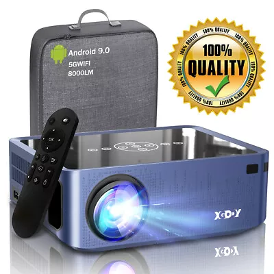 Projector Home Theatre Projector 4K 1080P UHD Video WiFi Android TV Stick USB • £151.99