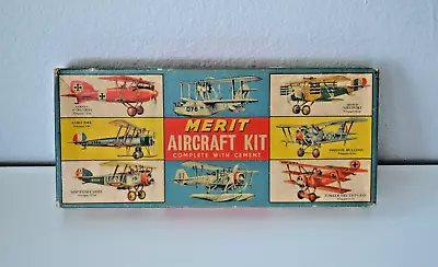 Merit | Airco DH2 Biplane | Complete Vintage Kit | Airco De Havilland 2 • $24.99