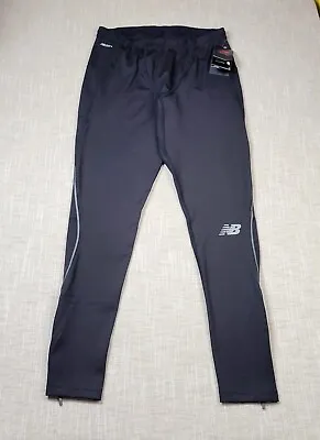 New Balance Impact Run Tights Pants Size XL Mens Black Silver Running • $44.95