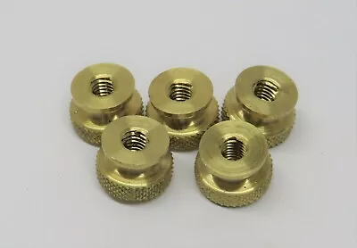5 Brass Spark Plug Thumb Nuts 10/32 By 1/2in OD Maytag • $8.13
