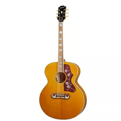 Epiphone J-200 Super Jumbo Acoustic Electric Guitar Aged Antique Natural Gloss • $869