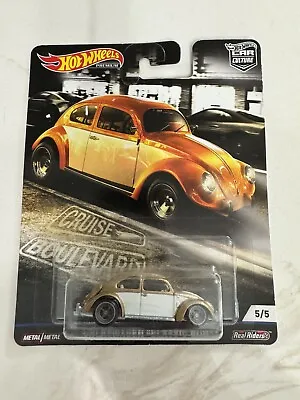 Hot Wheels Car Culture Cruise Boulevard 5/5 Volkswagen Classic Bug Gold 1/64 New • $14.44