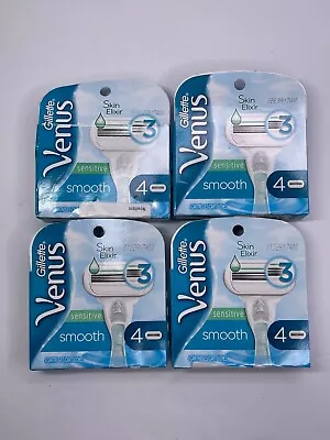 4 Pack - Gillette Venus Smooth Sensitive Cartridges 4 Count - (16 Total) • $32.99