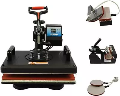 Heat Press 5 In 1 Machine UK Press Multi Transfer Sublimation Print • $180.32