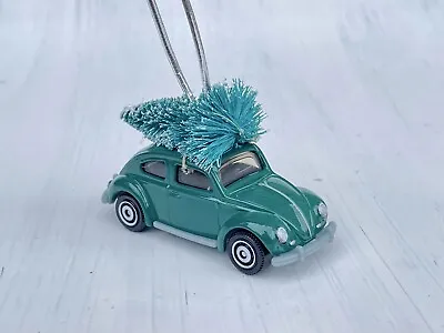 Custom Volkswagen Beetle Christmas Tree Ornament Hand Made VW Bug Diecast Car • $14.75