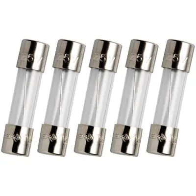 5x 5X20mm 7A 250V GLASS Slow Blow Fuses T7A GDC 7 Amp 250v T7AL250V • $8.45