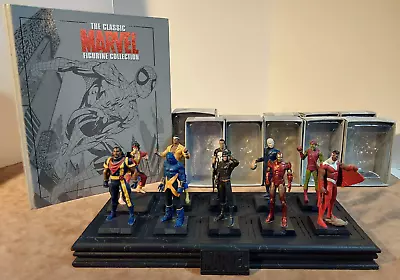 The Classic Marvel Figurine Collection Eaglemoss Lot Of 10 With Stand & Binder • $225