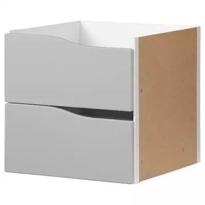 Ikea Kallax Insert 2 Drawer Cube Wooden Bookcase Storage Display Shelves Unit • £34.99