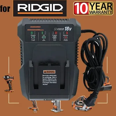 18V For Ridgid Battery Charger R86092 R86091 For Ridgid 18V Lithium Ion Battery • $23.99