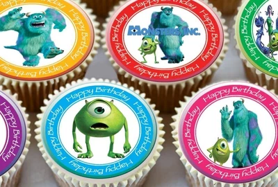 £4.99 • Buy Monsters Inc Birthday Edible Cupcake Toppers Cake Decorations 7105