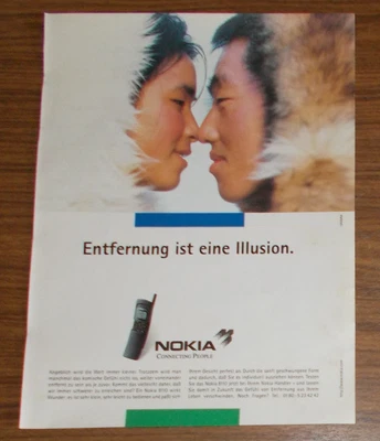 £3.15 • Buy Rare Advertisement NOKIA 8110 Mobile Phone - Distance Is An Illusion 1997