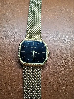 Original Vintage Men's Waltham Maxim Swiss Quartz Watch W/Bracelet • $51