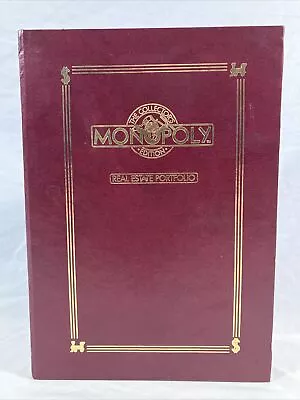 Franklin Mint Monopoly Collectors Edition Real Estate Portfolio Deeds & Rules • $49.99