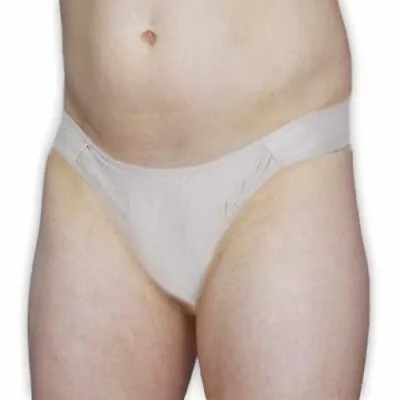$18 • Buy Janet's Gaff White - Men Crossdressers Transgender Panties Smooth Tuck