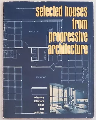 Mid Century Selected Houses Progressive Architecture Exterior Interior Plans • $74.99