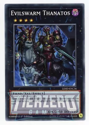 Yugioh Evilswarm Thanatos LEHD-ENC36 Common 1st Edition NM/LP • $2.23