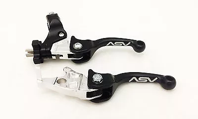 ASV F3 Shorty Black Front Brake Clutch Perch Levers Pair Pack TRX300EX TRX400EX • $149.95