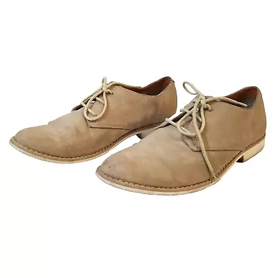 H&M Mens Oxford Dress Shoes - Size 8.5 - Tan And White With White Laces  . • $12.99