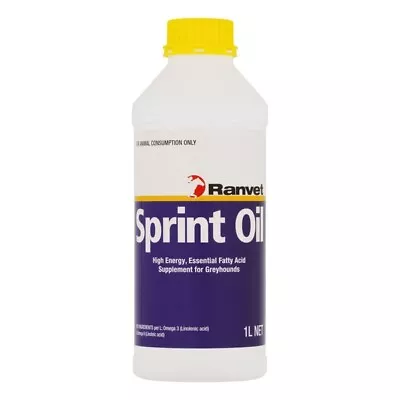 Ranvet Sprint Oil 1 Litre 5 Litre Greyhound Supplement Omega 3 & 6 Energy Dogs • $42.90