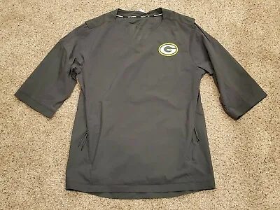Green Bay Packers Windbreaker 3/4 Arm Length Team Issued Nike Baseball Medium • $49.99