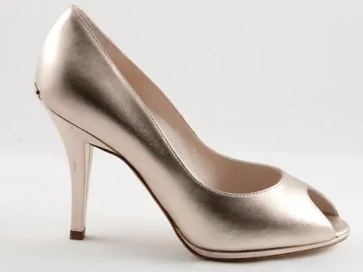 New  Christian  Dior  Miss Dior Open Toe Gold Patent Leather Shoes 35 US 5 • $318.75