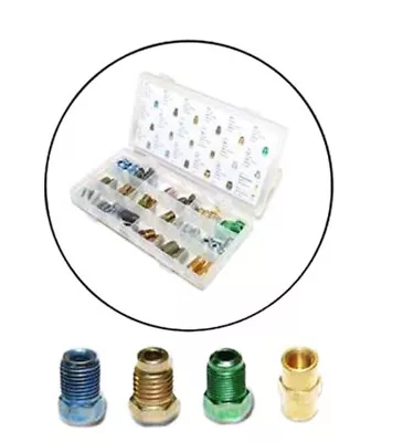 60 Piece Metric Brake Line Tube Fitting Kit - Met1-cpp • $43.63