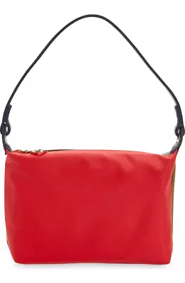 Longchamp Le Pliage Re-Play Replay Bicolor Nylon Shoulder Bag Purse ~NIP~ Red • $85