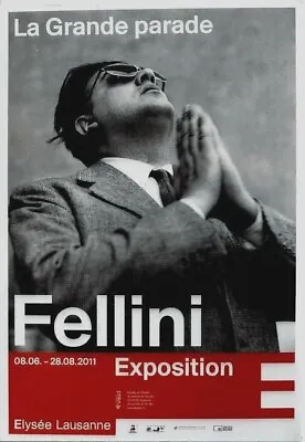 Original Vintage Poster FELLINI PHOTO EXHIBITION LAUSANNE • $45