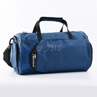 $28.99 • Buy Sports Gym Duffle Bag Waterproof Fitness Travel Bag W/ Shoes Compartment