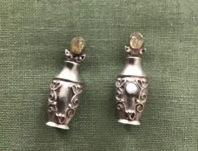2  Vintage Urn/Vase Shaped Brooch Pin With  Stones • $12