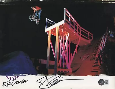 THE CHALLENGE TJ Lavin X GAMES Autographed Signed PRO BMX 8x10 Photo Beckett BAS • $55