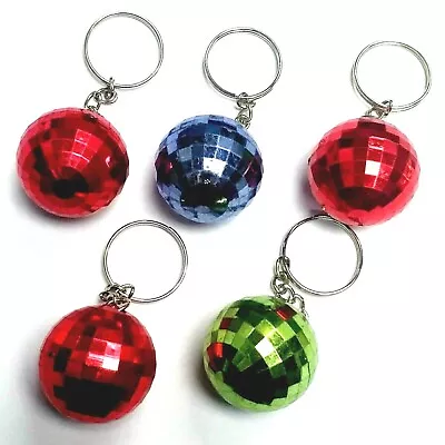 6 Key Chain Color Disco Ball Deco Rock Band Music Dancing Birthday Party Favors • $9.99