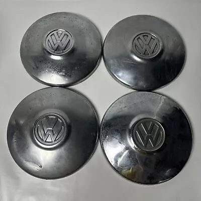 Original Set Of 4 Chrome Hubcaps LATE VW Beetle 1968-1979 Bus 1971-79 Ghia 10” • $119.97