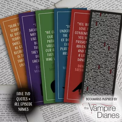 The Vampire Diaries Bookmarks | Gifts Under £5 • £5