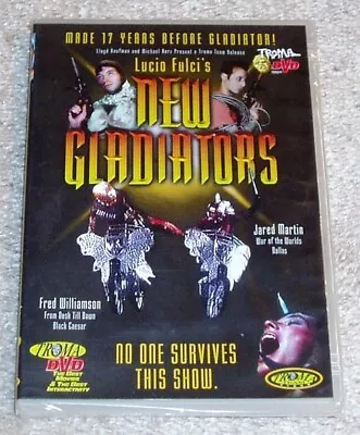New Gladiators DVD Cult Sci Fi Action Italian Exploitation Lucio Fulci Troma NEW • $2.99