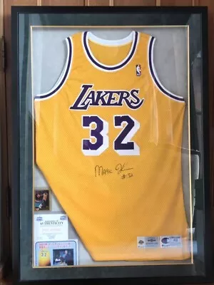 96-96 Magic Johnson Los Angeles Lakers Game Actual Used Autographed Jersey • $15000