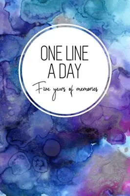 £26.02 • Buy One Line A Day, Five Years Of Memories: Blue Marble Ink, A Five Year Memoir, 6x