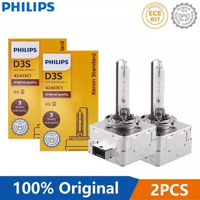 2pcs Philips D3S Xenon Headlight HID 35W Original Car Globes 4200K Standard Lamp • $63.91