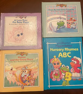 Jim Henson Muppet Babies Weekly Reader Books VTG 80s Lot Of 4 Hardcover ABCs • $9.99