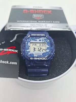 G-Shock China Porcelain Blue & White Limited Edition Watch GShock DW-5600BWP-2 • $109.99