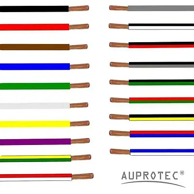 Automotive Wire 0.75 - 50 Mm² Thin Wall Cable (AWG1-20) Single Core 5m 10m Lead • £40.24