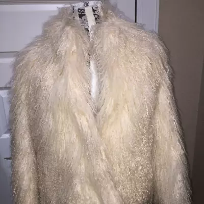 Cream Mongolian Tibetan Lamb Jacket • $599