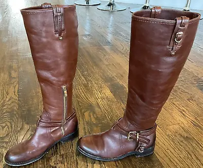 Vince Camuto Kabo Tall Riding Boots Knee High Women's US Size 6M/36 Brown • $38.96