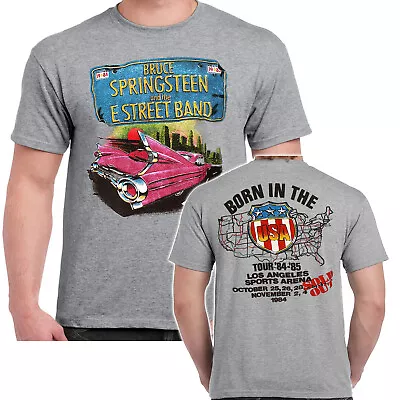 Bruce Springsteen Pink Cadillac T Shirt Official  The Boss Classic Rock Tour NEW • £15.94